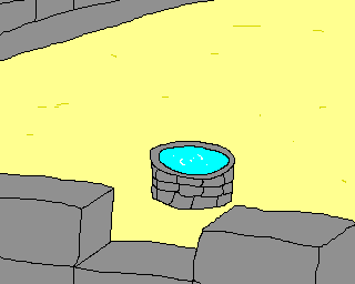 You used Long to get on top of the tower. There is a deep well.