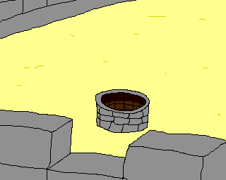 Wide drank all the water. The way is clear...